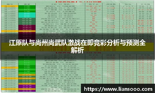 江原队与尚州尚武队激战在即竞彩分析与预测全解析